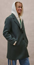 Scuba Topcoat with Detachable Hoodie in OLIVE - Women's Coats | Urban Daizy