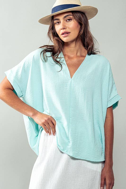 Breezy Airflow V-Neck Top