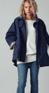 Urban Daizy Modern A-Line Trench Jacket Navy Jacket - Women's (UDZ-TP-00812) – alternate view 12
