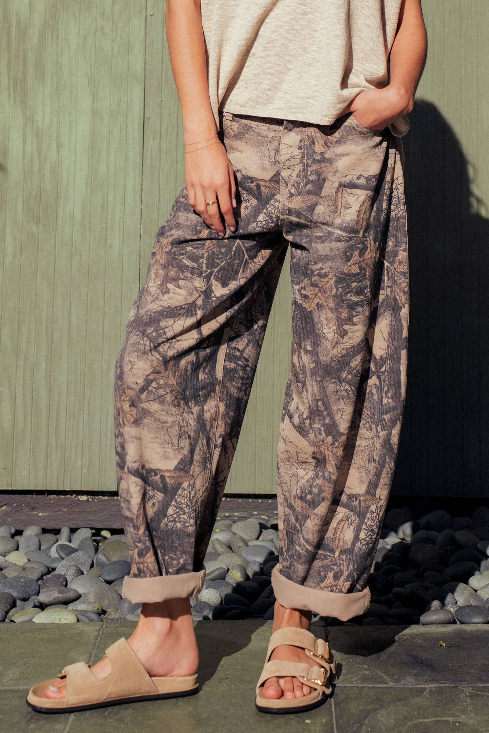 Urban Daizy Camo Print Cotton Balloon Pants Camo Pants - Women's (UDZ-PT-00458) – alternate view 9