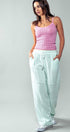Urban Daizy Mineral Wash Drawstring Elastic Cuff Casual Joggers Mint Lounge Sweatpants Joggers - Women's (UDZ-PT-00153) –…