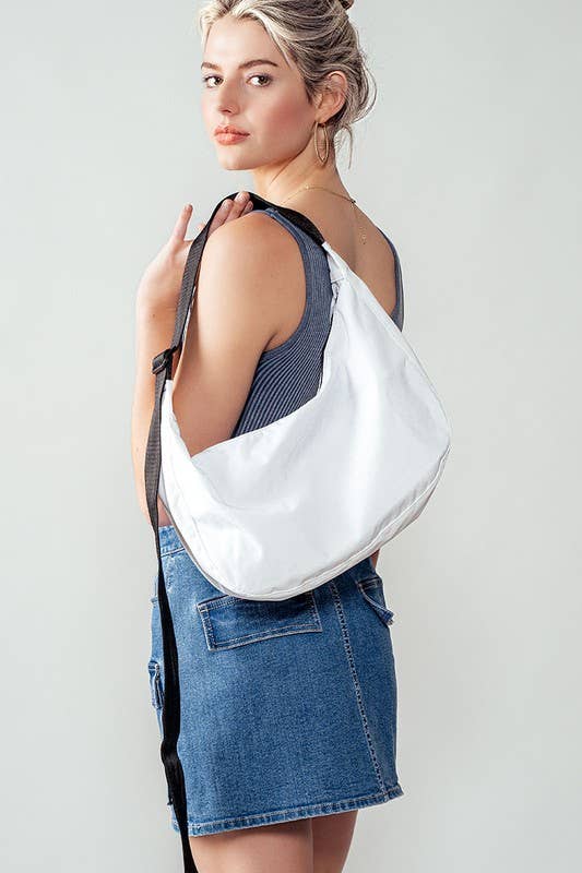 Urban Daizy Contemporary Minimalist Crescent Shoulder Bag Blue Belt Bag - Women's (UDZ-BG-00005) – alternate view 19