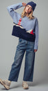 Urban Daizy Nautical Lighthouse Knit Sweater Blue Knit Sweater - Women's (UDZ-KN-00657) – alternate view 6