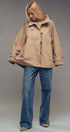 Urban Daizy Modern A-Line Trench Jacket Navy Jacket - Women's (UDZ-TP-00812) – alternate view 18