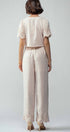 Urban Daizy Embroidered Eyelet Flutter Sleeve Top and Wide Leg Pants Natural Top & Pant Set (NOT Loungewear) - Women's (UDZ-PT-00354) – alternate view 13