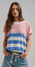 Urban Daizy Retro Striped Textured Knit Sweater Tee Mint Knit Sweater - Women's (TNTP4000-Mint) – alternate view 8
