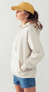Urban Daizy Vintage Wash Oversized Hoodie Sweatshirt Black Hoodie - Women's (UDZ-KN-00214) – alternate view 13