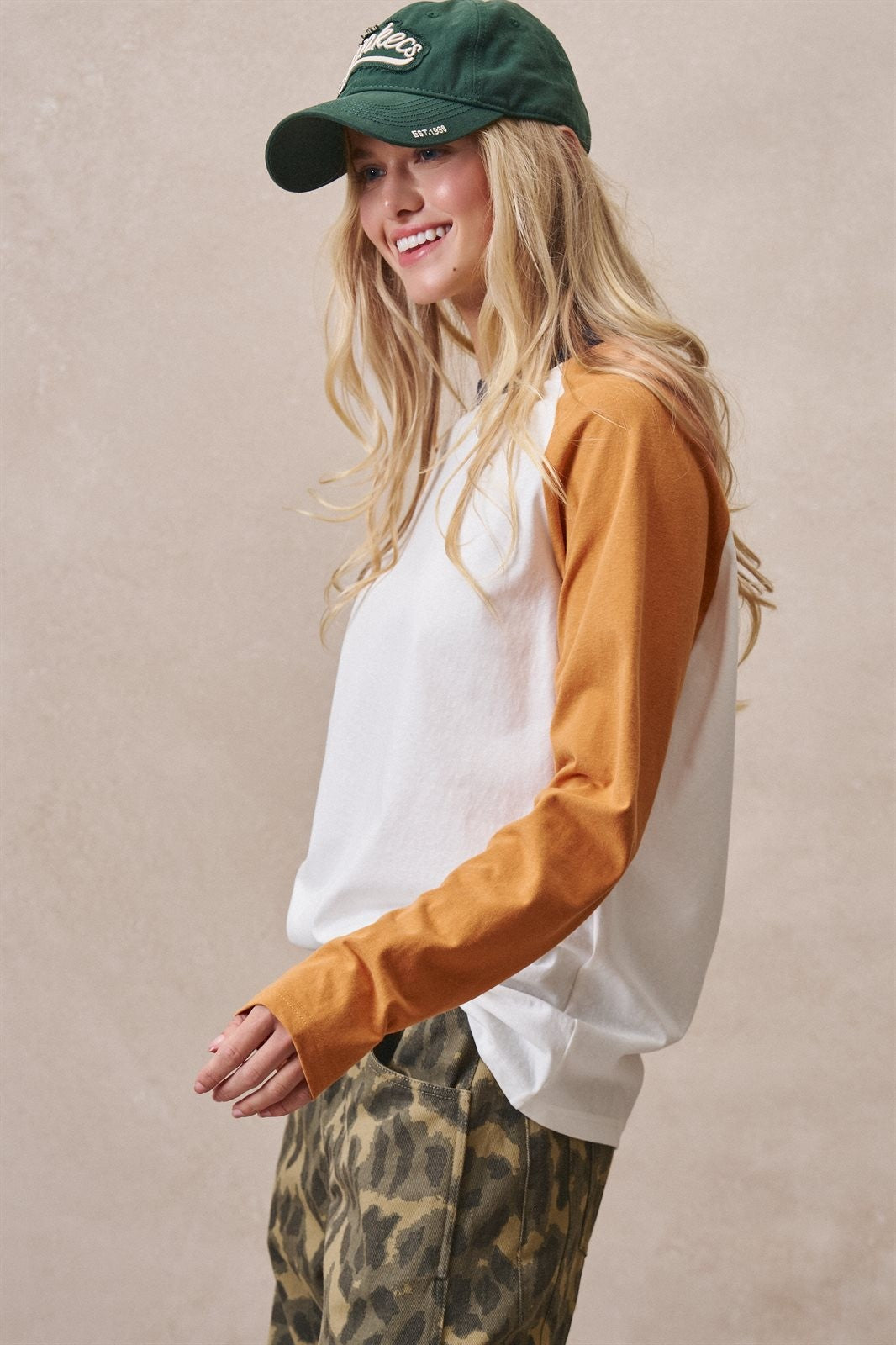 All-Star Vintage Baseball Tee in ORANGE - Women's T-Shirts & Polos | Urban Daizy