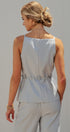 Buttoned Tie-Waist Cami Top in DEW BLUE - Women's Tops | Urban Daizy