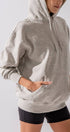 Urban Daizy Vintage Wash Oversized Hoodie Sweatshirt Black Hoodie - Women's (UDZ-KN-00214) – alternate view 5