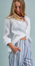 Classic Chic Button-Down Shirt in WHITE - Women's Tops | Urban Daizy