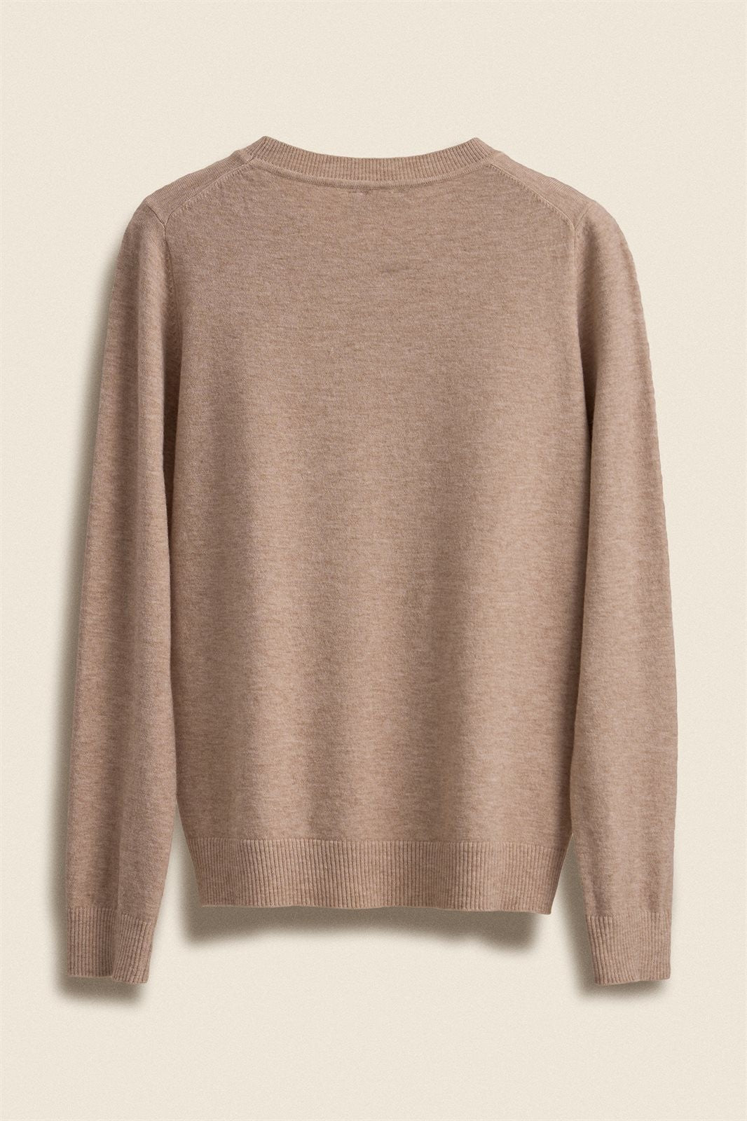Soft Viscose Blend Crewneck Knit Pullover