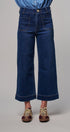 High Waist Wide Leg Denim with Patch Pockets in DENIM - Women's Casual Pants | Urban Daizy
