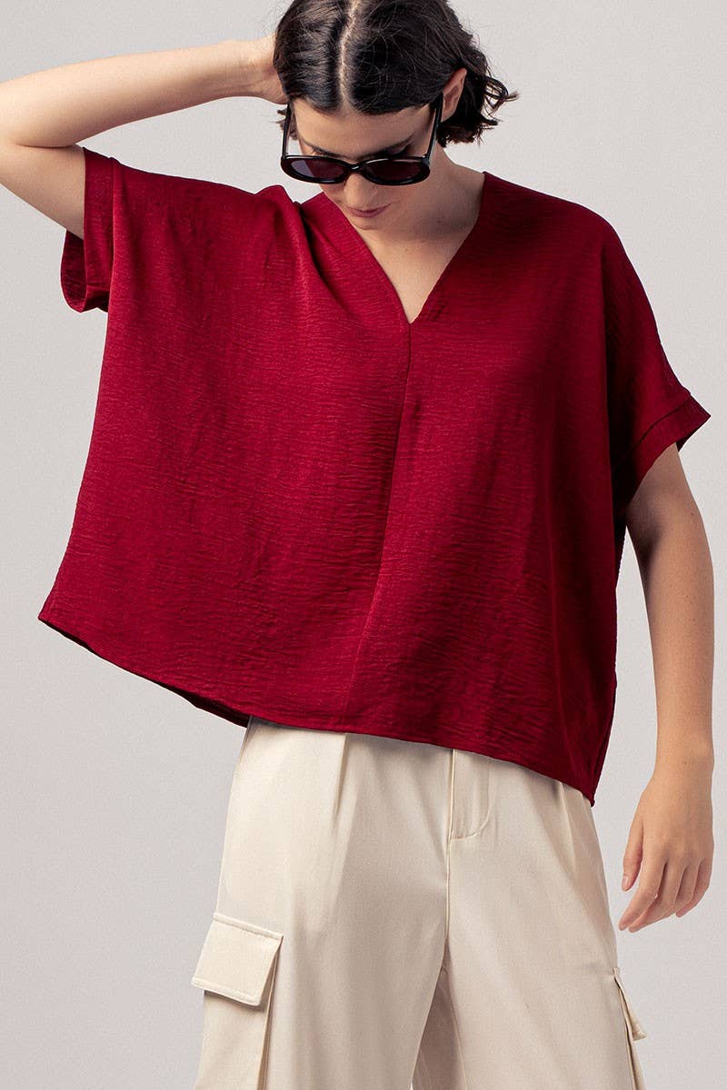Breezy Airflow V-Neck Top
