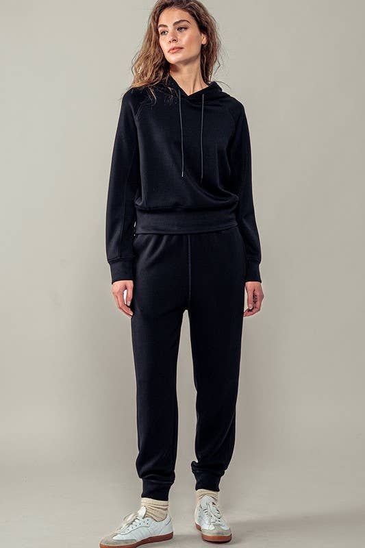 High-Rise Elastic Waistband Jogger Pants