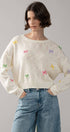Urban Daizy Multicolor Gingham Bow Crew Neck Knit Sweater Ivory Knit Sweater - Women's (UDZ-KN-00057) – alternate view 7