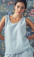 Urban Daizy Vintage Washed Double Gauze Tank Top Black Tank Top - Women's (UDZ-TP-00487) – alternate view 10