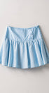 Urban Daizy Gingham Side-Button Mini Skirt Blue Skirt - Women's (UDZ-SK-00153)