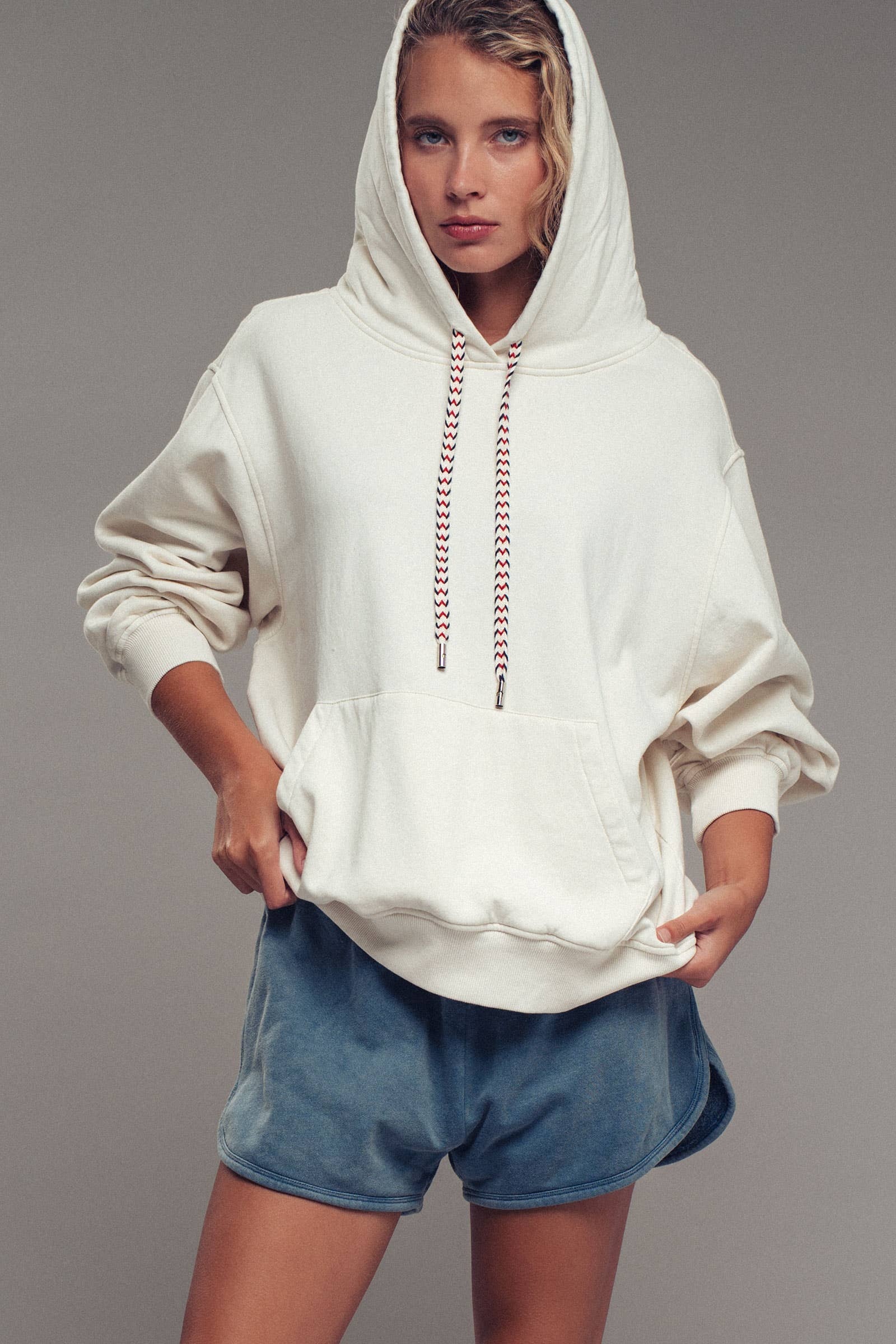 Vintage Wash Oversized Brushed Hoodie