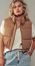 Urban Daizy Essential Puffer Down Vest with Adjustable Hem Black Outerwear Vest - Women's (UDZ-OT-00272) – alternate view 18