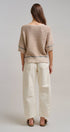 Urban Daizy Ecru White Wide Leg Barrel Jeans ECRU Jeans - Women's (TNPT0808-ECRU) – alternate view