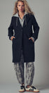 Scuba Topcoat with Detachable Hoodie in BLACK - Women's Coats | Urban Daizy