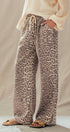Urban Daizy Leopard Print Wide Leg Cotton Pants Drawstring Leopard Pants - Women's (UDZ-PT-00482)