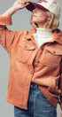 Urban Daizy Oversized Sherpa Lined Corduroy Shacket Beige Shirt Jacket Shacket - Women's (UDZ-OT-00163) – alternate view 11