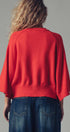Urban Daizy Batwing Sleeve Sweater Top Black Knit Sweater - Women's (UDZ-KN-00652) – alternate view 7