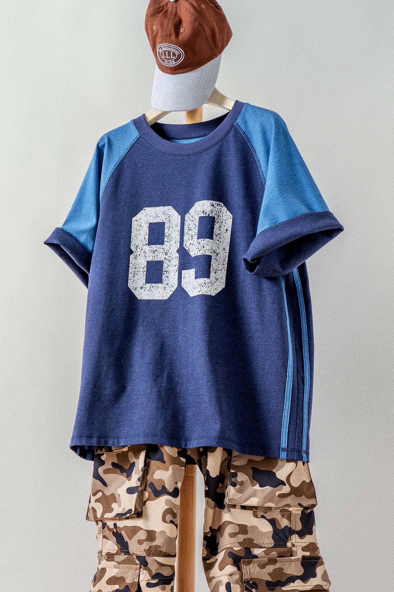 Vintage Varsity Graphic Raglan Sleeve Tee