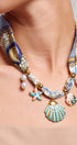 Urban Daizy Silk Scarf Coastal Charm Necklace Gold Pendant/Charm Necklace (TNAC0443-Gold)