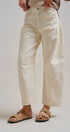 Urban Daizy Ecru White Wide Leg Barrel Jeans ECRU Jeans - Women's (TNPT0808-ECRU) – alternate view