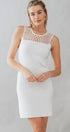 Urban Daizy HOLLOW OUT CROCHET MINI DRESS Beige Dress - Women's (UDZ-DR-00127) – alternate view 15