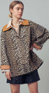 Urban Daizy Corduroy Collar Leopard Print Jacket Leopard Jacket - Women's (UDZ-KN-00652) – alternate view 16