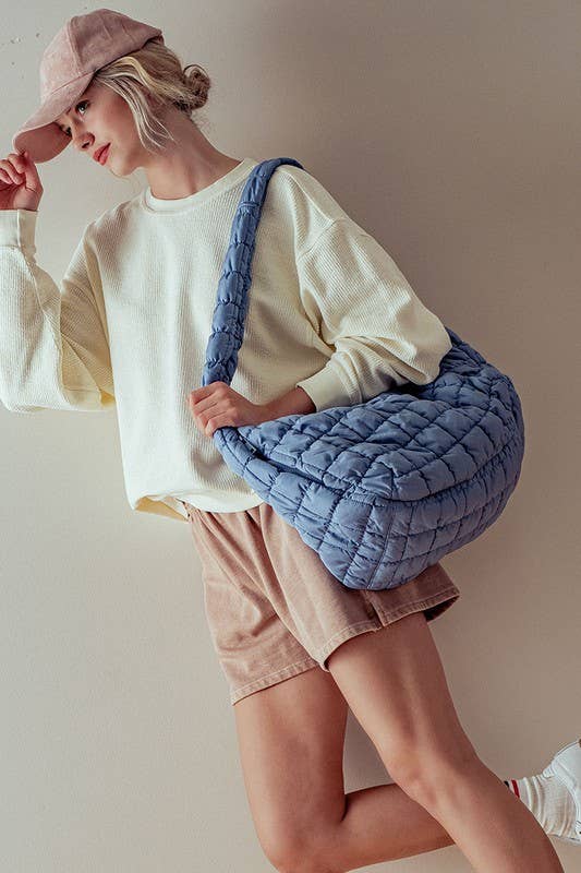 Urban Daizy Puff Quilted Shoulder Tote Bag Beige Shoulder Bag - Women's (UDZ-BG-00001) – alternate view 8