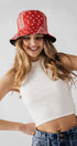 Urban Daizy Paisley Print Spring Fashion Bucket Hat Black Bucket Hat - Women's (UDZ-AC-00049) – alternate view 19