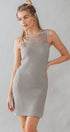 Urban Daizy HOLLOW OUT CROCHET MINI DRESS Beige Dress - Women's (UDZ-DR-00127) – alternate view 9