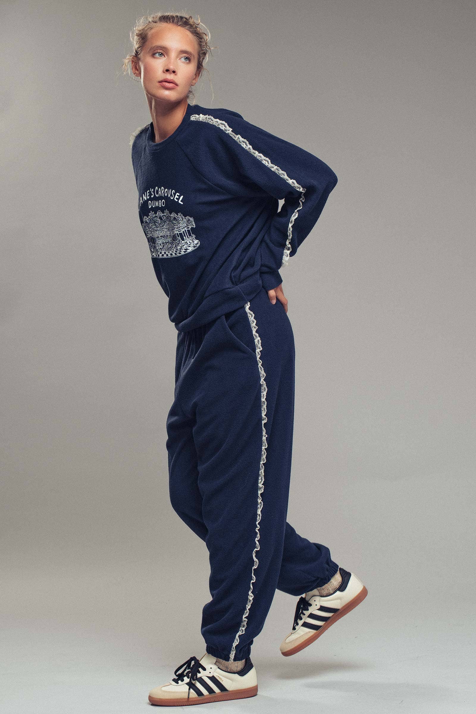 Jane’s Carousel Lace Trim Lounge Set