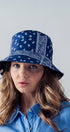 Urban Daizy Paisley Print Spring Fashion Bucket Hat Black Bucket Hat - Women's (UDZ-AC-00049) – alternate view 6