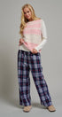 Striped Fuzzy Knit Sweater Vest in PINK - Women's Sweater Vests | Urban Daizy