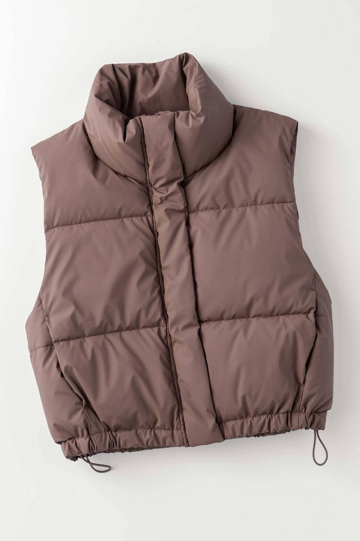 Urban Daizy Essential Puffer Down Vest with Adjustable Hem Black Outerwear Vest - Women's (UDZ-OT-00272) – alternate view 2