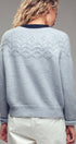Textured Yoke Contrast Trim Knit Cardigan | wholesale cardigan - women's | Urban Daizy