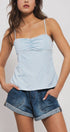 Urban Daizy Gingham Scallop Trim Cropped Tank Black Tank Top - Women's (UDZ-TP-01035) – alternate view 16