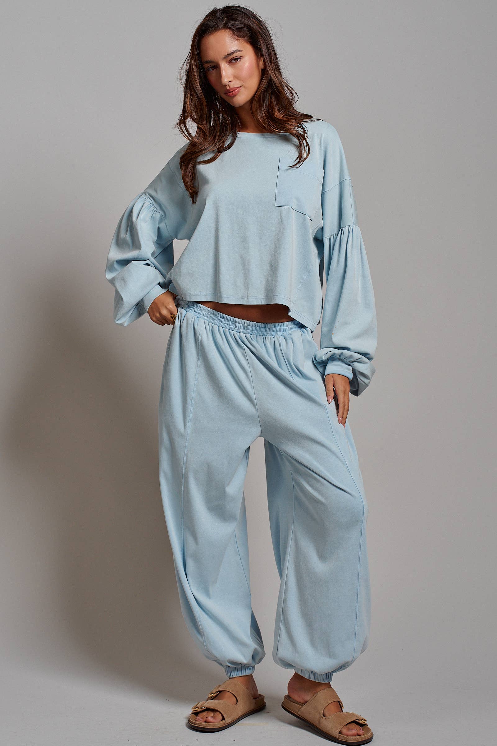 Mineral Wash Cotton Lounge Set