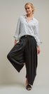 Polka Dot Linen Blend Button Up Shirt in White - Women's Blankets | Urban Daizy