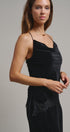 Evening Lace Velvet Cami Top in Black - Women's Tanks & Camis | Urban Daizy