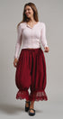 Soft Focus Waffle Knit Henley Top in Lt Pink - Women's T-Shirts & Polos | Urban Daizy