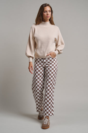 Soft Focus Mock Neck Sweater