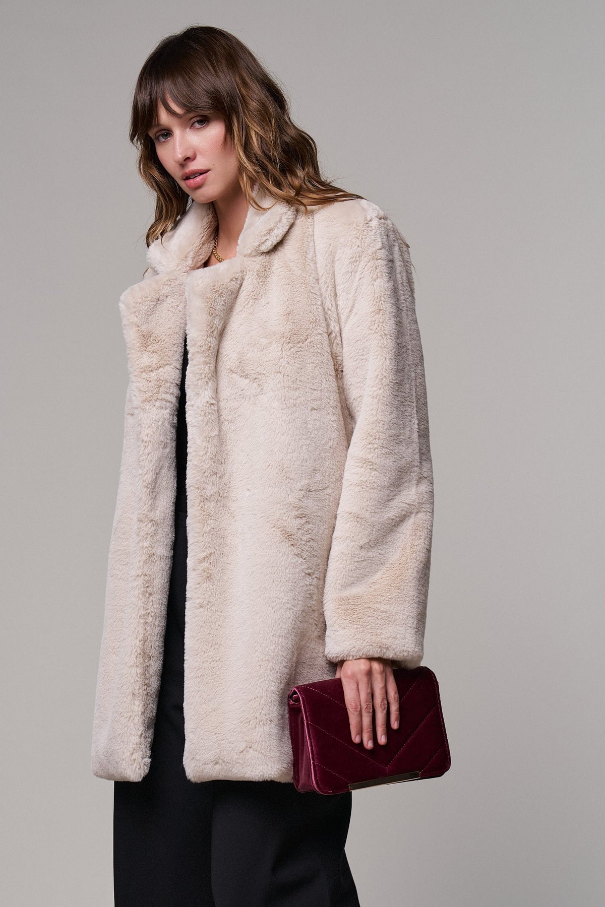 Winter Hush Faux Fur Coat in Tan - Women's Coats | Urban Daizy