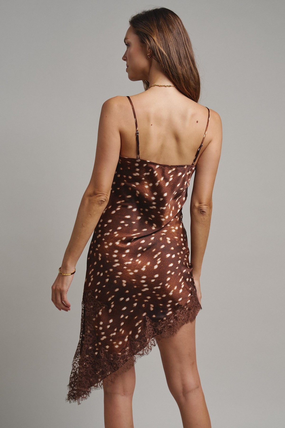Wild Fawn Lace Mini Dress in Choco - Women's Night Out Dresses | Urban Daizy